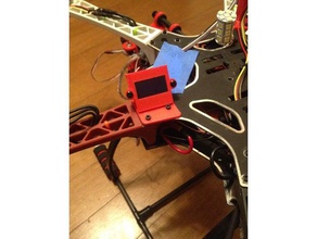 f450 f550 style multicopter valeur liquidative indicative oled écran lcd titulaire r c véhicules 3d print model - Mito3D