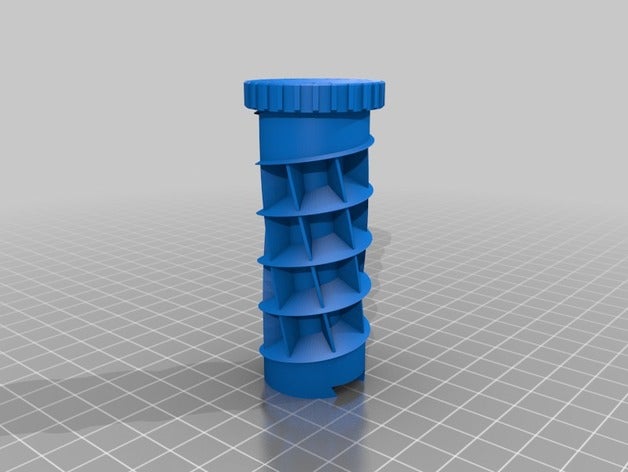 31 day spiral pill box 3D print model - Mito3D