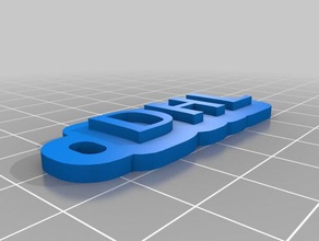 a dhl chaveiros personalizado 3d print model - Mito3D