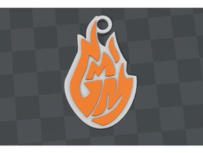good mythical morning logo keychain keychains gmm 3d print model - Mito3D