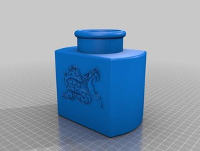 venenum Flasche Gift-Flasche Dekor halloween prop 3d print model - Mito3D