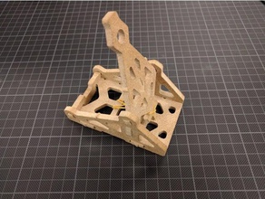 Münze Katapult diy cnc cut flach laser mill - Spielzeug Holz 3d print model - Mito3D