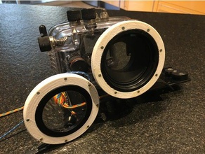 makro lens manyetik fiksasyon kamera lentille fotoğraf photographie sous-marin denizaltı 3d print model - Mito3D
