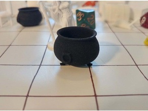 caldero pies juguetes y accesorios de juego dungeons dragons mini en miniatura tablero la mesa 3d print model - Mito3D