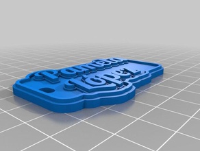 pamela l pez tag de porta-chaves chaveiros personalizado 3d print model - Mito3D