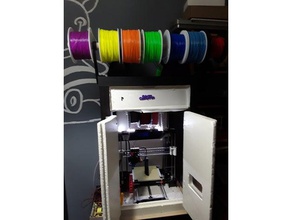 soporte filamento 7 rollos Impresora 3d accesorios anet a8 3d print model - Mito3D