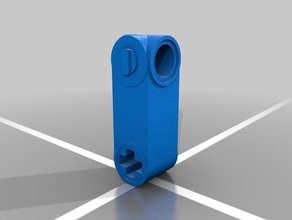 lego angular axis round connector adaptor 3d printing 3d print model - Mito3D