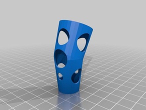 my customized fingercast - middle left finger biology 3d print model - Mito3D