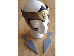 geral antíope capacete de facas traje cosplay dc-comics quadrinhos dc comics faca a mulher maravilha 3d print model - Mito3D