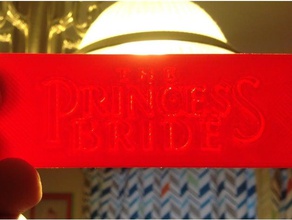 princess bride - lito-segnalibro art libro segnalibro sposa dread lito lithophane pirata principessa lettura rous 3d print model - Mito3D