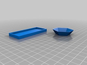 sushi container wasabi cup food & drink roll 3d print model - Mito3D
