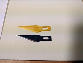 cuchilla x-acto de tamaño 11 partes xacto 3d print model - Mito3D