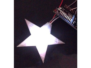 neopixel star-string-Licht - Elektronik esp8266 neopixels Urlaub Dekor Dekoration orniment led leds led-Lampen led-Licht Licht Beleuchtung rgb-led Stern 3d print model - Mito3D