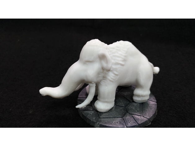 wooly mammoth hayvanlar hayvan oyuncak yünlü mamut zbrush 3D print model - Mito3D