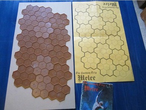 melee game board hexes toy & accessories boardgame hex wargame 3d print model - Mito3D