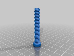 my customized nut job bolt washer threaded rod factory parts 3d print model - Mito3D