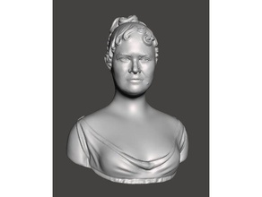 charlie wurtenburg scans e réplicas 3dscan 3d retrato agisoft photoscan a arte do busto dallas mármore meshmixer museu fotogrametria princesa estátua mulher 3d print model - Mito3D