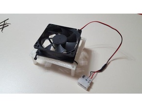 fan holder anet a8 mainboard 3d printer accessories upgrade cooling 3d print model - Mito3D