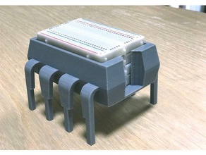 8-pin ic microcontroller - breadboard rack tool holders & boxes 3d print model - Mito3D