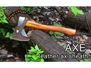 laser cut leather ax sheath tool holders & boxes 3d print model - Mito3D
