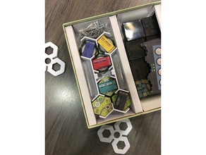 whistle stop jogo de tabuleiro - telhas solução armazenamento brinquedo & acessórios para jogos boardgame 3d print model - Mito3D