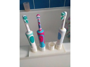 brosse à dents stand ménage la le titulaire oral-b organisateur 3d print model - Mito3D