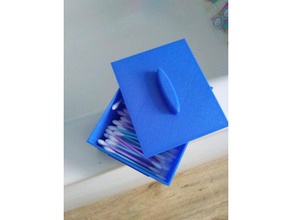 box cotton swabs enything you like household ear cleaner wax storage 3d print model - Mito3D