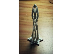 organic nerved tower sculptures model scale 3d print model - Mito3D