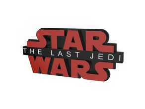 star wars último jedi logotipo signos y logotipos Logo en 3d el de los 3d print model - Mito3D