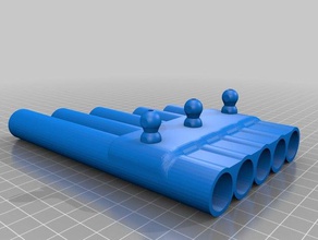 pan flute base multiple instruments art 3d print model - Mito3D