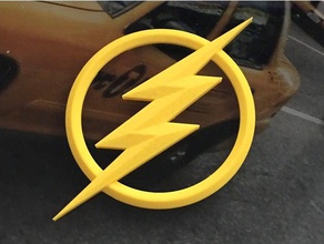 flash logotipo temporada 2 3 sinais e logotipos cosplay traje prop cw dc comics o dia das bruxas 3d print model - Mito3D