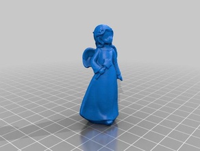 angel girl - 3d scan scans & replicas 3dmodel modeling scanner scanning christmas decoration figure figurine holiday miniature miniatures model scale winter 3d print model - Mito3D