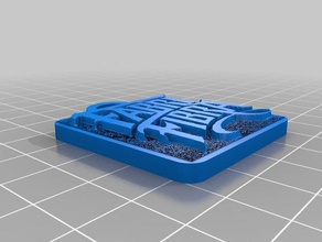 fabri fibra chaveiro Impressora 3d acessórios Logo em logotipo 3d print model - Mito3D