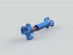 filament spool holder Achse 117 mm - anycubic i3 mega kompatibel 3d Drucker Zubehör filament-Halter filament-Spule spool-Halter 3d print model - Mito3D