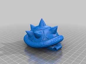 cerberus turtle final spike correction 3d printing 3d print model - Mito3D