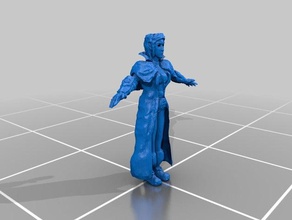 female witch hunter people 3d print model - Mito3D