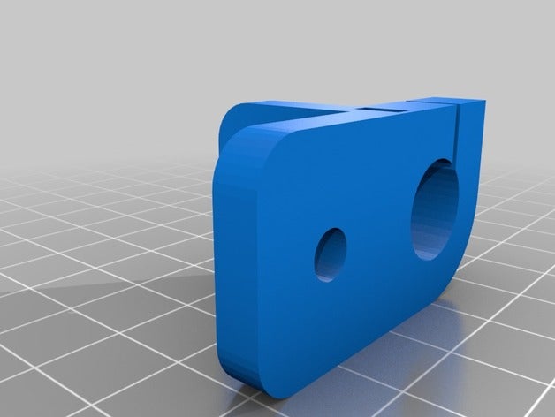 12mm hiperküp z-çubuk parçaları 3d yazıcı düz çubuk z ekseni bağlama 3D print model - Mito3D