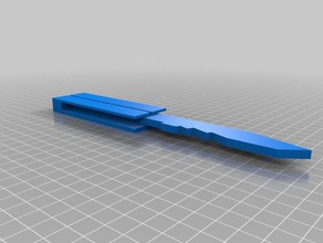butterfly knife giochi wepon 3d print model - Mito3D
