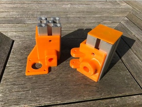 hypercube evolution xy mod - motormount + idlers 4545 profile 12mm 3d printer parts 3d print model - Mito3D