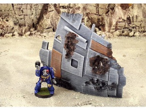 naufragio del terreno giocattolo & accessori di gioco miniwargaming scatter astronave star wars wargame wargames-giochi guerra 3d print model - Mito3D