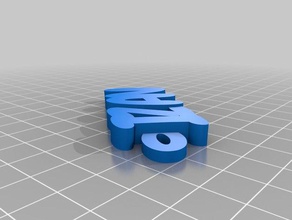 izan 2 de porte-clés personnalisé 3d print model - Mito3D