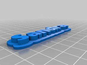 sandra 3d personalizzati targhetta sculture su misura 3d print model - Mito3D