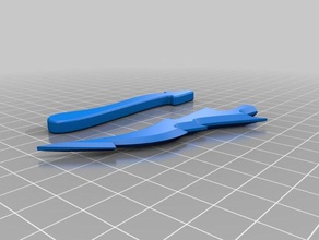 sliced predator blade 3d printing 3d print model - Mito3D