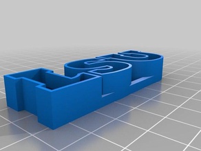 lsu texte de stockage sculptures personnalisé 3d print model - Mito3D