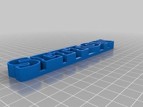 definir texto de almacenamiento las esculturas personalizado 3d print model - Mito3D