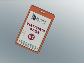 identificación del titular de la tarjeta accesorios hoder accesorio oficina transporte 3d print model - Mito3D