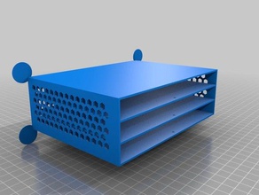 smd & small parts drawers 3x5 drawer large tool holders boxes customized 3d print model - Mito3D
