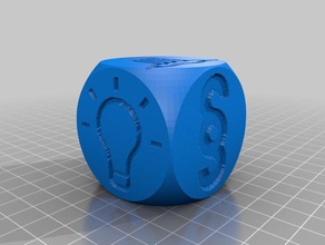 terning dice customized 3d print model - Mito3D