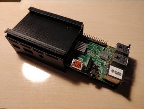 rpi personalizado raspberry pi gabinete diy 25 35 a caixa caso hdd framboesa sem parafusos 3d print model - Mito3D