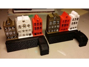 bridge amsterdam houses scans & replicas house 3d print model - Mito3D